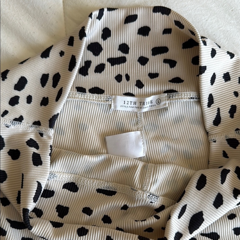 12th Tribe Animal Print Biker Shorts - Picture 5 of 5